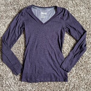 3/$30 Nike Dri-Fit Heathered Purple Long-Sleeve Shirt